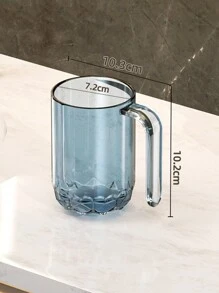 1pc Luxury Scandinavian Style Reusable Unbreakable Bathroom Cup, 300-400ml Mouthwash Cup, Easy Clean Plastic Toothbrush Holder Ideal For Bathroom Home Bathroom Decor Fall Decor