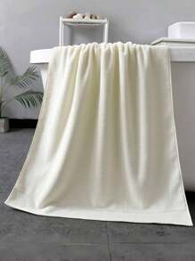 1pc Segmented Faux Pearl Towel, Simple & Elegant Luxury Bathroom Hand/Bath Towel, Super Soft, Absorbent, Skin-Friendly, Suitable For Bathroom, Gym, Hotel, Beach, Daily Necessity, Perfect Gift For Home And Travel
