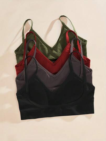 Women Seamless Gestreepte Camisole Push Up Bra, Verleidelijke Com Tafel Underwear view 3