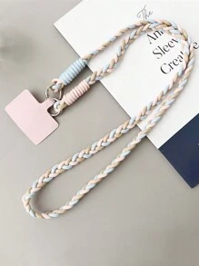 Correa para teléfono trenzada de moda, correa ajustable universal para estuche de teléfono, para regalos de mujeres, familia, amigos, cumpleaños, vacaciones, accesorio para teléfono