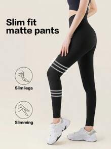 1PC Sports Yoga Belt 9/10 Length Yoga Pants With Suitable For Fitness, Exercise, Outdoor