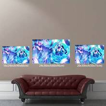 Framed Arcane Anime Poster Poster Jinx And Vi Poster Canvas Prints Battle Of The Two Cities Wall Art For Home Office Living Room Decorations