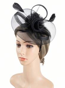 HITYfascinator 1 pièce Serre-tête Fascinator en polyester, toutes saisons