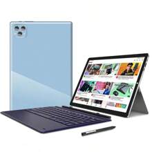 New 2026 Android 12 Tablet 8 Core 2.5Ghz/8GB RAM/256GB Storage Support 256GB SD Expansion/10.1-Inch 1920*1080 LED Screen/5G.4G WIFI /Dual SIM Card Callable/8800mah/Type-C/8mp+16mp Webcam/With Leather Case, Keyboard, Stylus, Adapter, Earphones,OTC Connectors - 藍色 - 查看 9