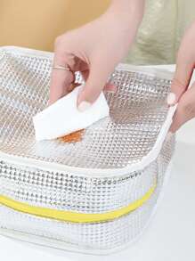 1pc Animal Design Insulated Zippered Lunch Bag With Large Capacity, Waterproof, Suitable For Work, School, Picnic, Camping Food Storage,Back To School