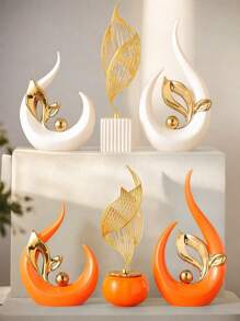 1/2 件现代抽象雕像和雕塑，适合入口、餐桌、客厅、办公室、卧室、厨房、斯堪的纳维亚风格家居装饰，适合作为婚礼/乔迁礼物