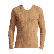 Ralph Lauren Cableknit Cashmere Sweater |  | Men Sports Sweaters - Camel - View 4