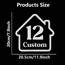 定制乙烯基垃圾桶贴纸 - 带有门牌号和街道名称的个性化贴纸，户外防水，可轻松撕下并粘贴在多个表面上 - 彩色 - 查看 9