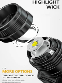 Strong Light Long-Range LED Headlamp Long Range Headlights Rechargeable Outdoor Night Fishing Camping Head Mounted Flashlight - Black - View 5