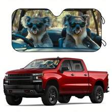 2025 Funny Car Windshield Sun Shade Umbrella-Featuring A Koala Pattern, Uv & Heat Protection For Front Window, Summer Essential Auto Accessory Car Sun Shade Windshield Car Window Sun Shade - Koala - View 8