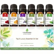 1 Pieza Juego de Aceites Esenciales - Aceites Esenciales 100% Naturales - Perfecto para Difusor, Humidificador, Aromaterapia, Hacer Velas y Jabones DIY, La Intensidad del Olor se Produce Según la Fórmula Estándar, Por Favor Compra Según se Requiera