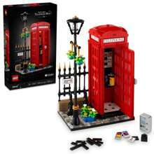 LEGO Modelo de cabina telefónica roja de Londres para adultos, soporte para cabina telefónica y teléfono celular de Londres para construir y exhibir, idea de regalo creativa para viajeros, recuerdo de Londres para la decoración del hogar u oficina, 21347, regalo de Navidad - 1 color - Ver 2