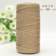 2 Pcs 1.5mm X 240 Yards Nylon Mesh Cord, 2 Pieces Set, Versatile Crafting Yarn Suitable For Knitting, Crochet, Hats, Bags, Wallets, Shoes, Plant Hangers, 100% Nylon, Multi-Color Options
