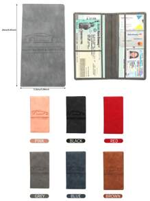 Car Registration & Insurance Card Holder And Women Auto Glove Box Organizer Document Wallet Faux Leather Manual Folder For Men Wallet Mini Wallet Purse Wallet Card Wallet