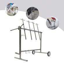 Auto Body Paint Stand Painting Rack Bumper Holder Car Door Hood Panel - Silver - View 9