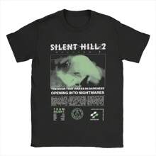 Camisetas de Silent Hill 2 para hombre, ropa de algodón, ropa informal, ropa de calle, camiseta de manga corta con cuello redondo, camisetas para adultos - Negro - Ver 1