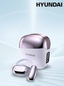 HYUNDAI HYUNDAI Space-Y3Pro AI Version Bluetooth Earphone, Hanging Ear Type With Battery Level Display, Smart Translator For Cross-Language Face-To-Face Communication, Conference Recording AI Assistant, Long Standby Time, With Microphone, Comfortable Open-Ear Wireless Headphone