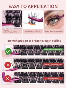30pcs CC Curl Manga DIY Extended Tail Cross Fox Eyelashes Cluster,Manga Tip Tail Fairy Hair, Individual Lashes,Natural Look Wispy Soft And Fluffy False Eyelashes, Long-Lasting For Used Daily Makeup Extension Lashes DIY At Home ﻿ - C - 查看 7