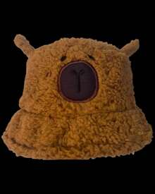 Gorro Capibara Peluche Regalo Sombrero Suave Infantil Gorro Sol Bucket