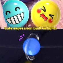 LED Light-Up Spinning Pull-String Ball Toy, Cute Candy Shape, DIY Rotating Flying Ball, Nostalgic Toy, Stress Relief Toy, Suitable As Gift For Children