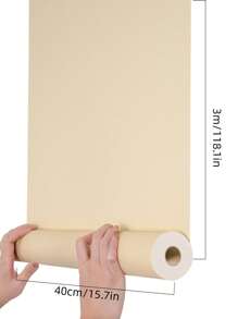 1 Roll Of Matte Multi-Color Tear-Off And Pastable Dormitory Wallpaper, Thick Waterproof Self-Adhesive Wallpaper, Suitable For Kitchen Countertops, Cabinets, Wall Decoration - Multicolor - View 3