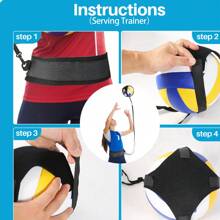 Volleyball Trainingsausrüstung, Premium Volleyball Rückpralltrainer Set, Alleintrainer zum Üben von Aufschlag, Zuspiel, Angriff und Armswing, Volleyball Geschenke für Teenager Mädchen und Jungen