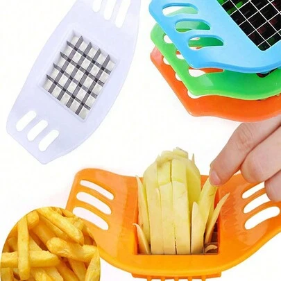 1 件装土豆切刀 - 家用炸土豆切片机、蔬菜切碎机，用于切薯条和切水果蔬菜