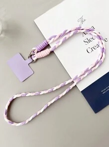 Correa para teléfono trenzada de moda, correa ajustable universal para estuche de teléfono, para regalos de mujeres, familia, amigos, cumpleaños, vacaciones, accesorio para teléfono