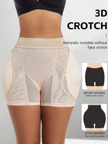 High Waisted Shorts For Women, Shapewear Butt Lift Padded Shorts, Sexy & Elegant Tummy Control Seamless Underwear With Removable Sponge Padding, Lightweight For Summer