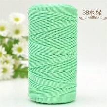 2 Pcs 1.5mm X 240 Yards Nylon Mesh Cord, 2 Pieces Set, Versatile Crafting Yarn Suitable For Knitting, Crochet, Hats, Bags, Wallets, Shoes, Plant Hangers, 100% Nylon, Multi-Color Options