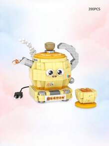 LOZ Mini Bauklötze Spielzeug Sets: Waschmaschine, Fernseher, Brotbackautomat, Wasserkocher, Ventilator, süße Cartoon Kühlschrank Modelle, geeignet für Heimdekoration, Weihnachts-/Geburtstagsgeschenke - Verschiedenfarbig - Übersicht 11