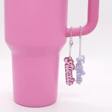 Personalized Acrylic Cup Pendant Jewelry, Name Tag Accessories, Gift,Multi-Functional,Adjustable,Durable,Ornamental,Reusable,Stainless,Engraved,Exquisite,Adorable,High-Quality,Modern,Colorful,Cute,Comfortable,Stylish,Custom,Personalized,Unique,Ideal Gifts For Him,Ideal Gifts For Her,Boyfriend,Girlfriend,Dad,Mom,Family,Friends,Son,Daughter,Office,Tea Room,School,Home,Home Refresh,Delicate Romance