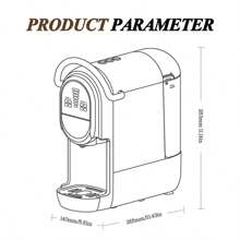 Cafelffe 4-In-1 Coffee Machine, Suitable For Capsules, Ground Coffee And ESE Coffee Pods, Hot And Cold, 19 Bar Espresso Machine - UK Plug(220-240V) - View 4