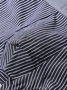 HIALEGION 3条装男士随机条纹字母印花腰带三角裤，简约舒适平角内裤 - 彩色 - 查看 5