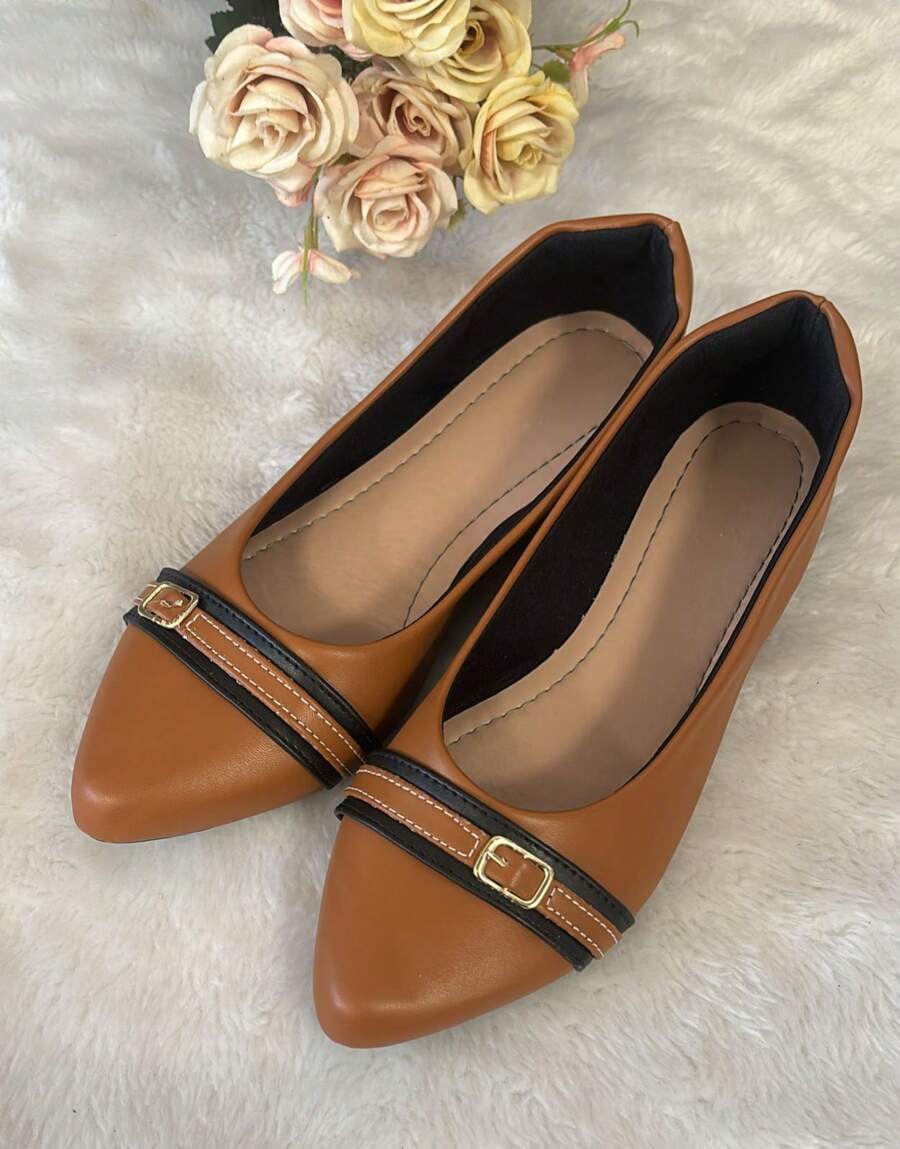 Women's Slipper Moccasin Shoe Model 2024 - Lạc đà - Xem 1