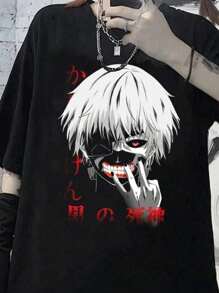 Anime Tokyo T-Shirt Unisex 100% Cotton New Release Immediate Shipping!!! - Black - View 2