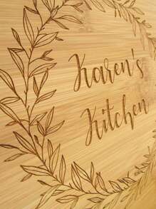 1pc Custom Text Bamboo Reading Bookshelf,Personalized Cookbook Stand - Engraved Bamboo Recipe Stand - Wooden Recipe Book Holder, School Supplies, Gifts For Kid Back To School