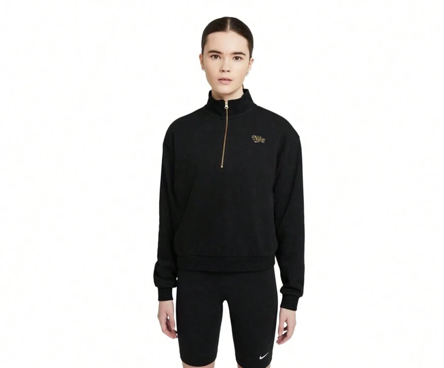 Nike Femme Qtr Zip Mens Jackets - 黑色 - 查看 1