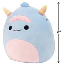 Squishmallows 8" Evangeline The Sky Blue Monster - Officially Licensed Jazwares Plush - Collectible Soft & Squishy Stuffed Animal- Gift For Kids, Girls & Boys - 彩色 - 查看 3