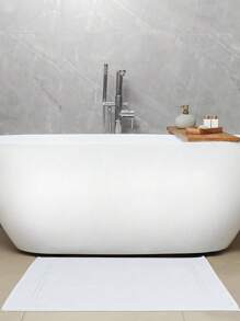 五星级酒店级浴室垫，防滑浴室地毯，吸水浴室地垫，加厚浴室地毯，适用于浴室、盥洗室、卫生间入口，大号 28 英寸 X 20 英寸（50 x 70 厘米）夏季、假日家居浴室装饰 - 白色 - 查看 4