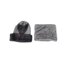 2pcs, Ski Hats, Thick And Warm Ear Protection Woolen Hat With Velvet Scarf Two Pieces Set Knitted Hat - Suitable For Skiing, Cycling And Outdoor Activities