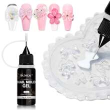 10G/3D Gel - Nail Art Modeling Gel, Suitable For Nail Design Autumn And Winter DIY Nail Art For Molding 3D Nail Art For Nail Home DIY - 彩色 - 查看 1