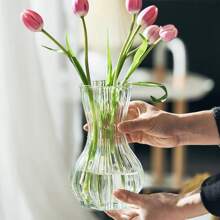 1 pièce Vase en verre pour fleurs, vase de décoration florale pour le salon, vases en verre modernes, décoration de la maison, vases à fleurs, décoration de centre de table