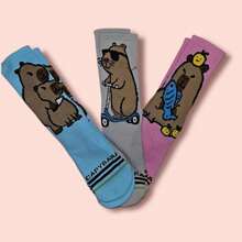 Set Of 3 Pairs Of Capibara Socks 2 - Multicolor - View 2