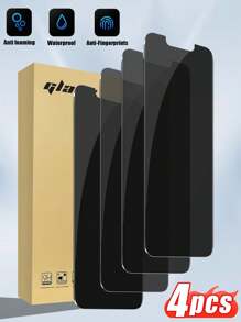 4pcs Anti-Shatter, Anti-Scratch Privacy Screen Protectors, Compatible With IPhone 7 - IPhone 16 Pro Max Full Series, Anti-Fall, Shatterproof Gift For Birthday, Family, Friends Tempered Glass, Anti-Spy, Phone Screen Protector, Phone Accessories
