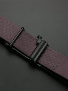 1pc Men's Business Metal Automatic Buckle Belt, Car Head Shaped, For Teenagers & Fashion, Stylish
