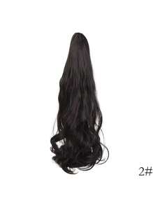 Pear Small Claw Clip Ponytail Extensions, 18 Inch Small Curly Wave Clip Ponytail Extensions, Women's Layered Synthetic Hair Accessories