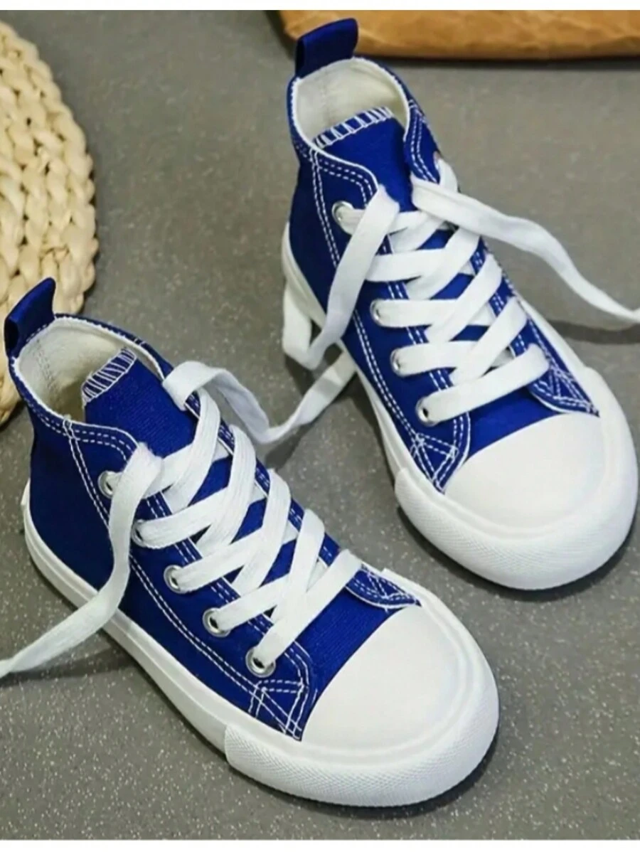 Baby Boy Girl Tennis Shoes Booties Shoe Corn Boot Unisex Casual Urban First Steps 12mx-21mx Made In Mexico Canvas White Pink Black Orange Lilac - 藍色 - 查看 1