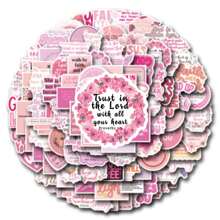 110 张粉色圣经经文贴纸 励志粉色基督教贴纸 信仰贴纸 圣经经文贴纸 成人宗教贴纸 耶稣贴纸 信仰礼物、学校用品、返校 - 彩色 - 查看 4