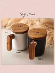 1 Peça Caneca de Café Personalizada, Caneca de Cerâmica Personalizada com Alça de Madeira, Presentes Engraçados, Caneca de Cerâmica com Tampa, Presentes de Aniversário para Mãe, Dia dos Namorados para Ela, Presente para os Melhores Amigos dos Pais, Presente de Casamento Aniversário